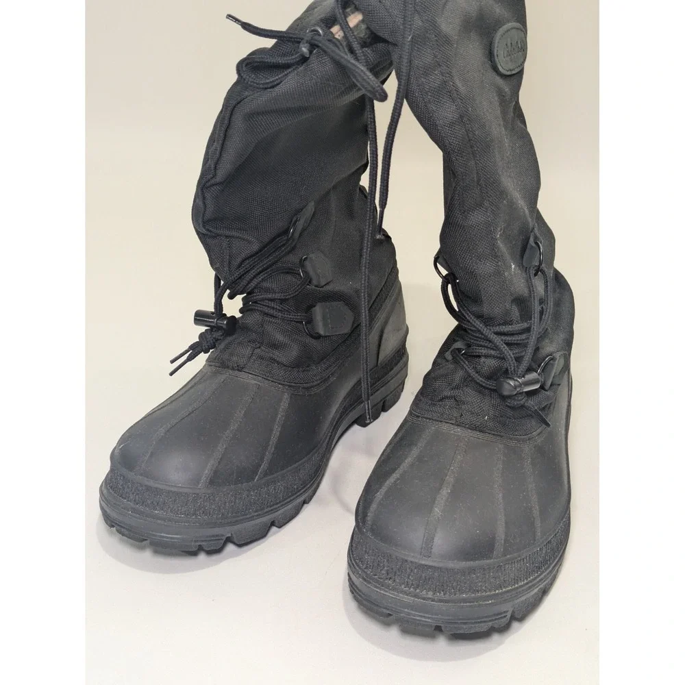 Cabela's Tall Black Insulated Cold Weather Winter Snow Boots, 10 M